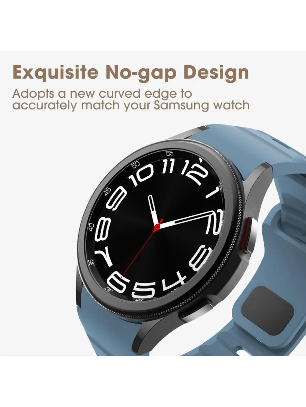 Men's Star Blue Analog Sport Silicone Replacement Samsung Galaxy Classic Watch
